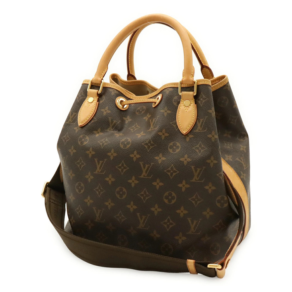 Louis Vuitton Drawstring Handbag Bag Monogram Shoulder Neo Brown